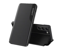 Hurtel Eco Leather View Xiaomi POCO C65 / Redmi 13C atverčiamas – dėklas telefonui juodos spalvos