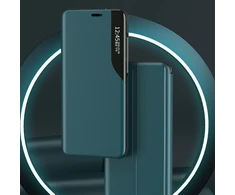 Hurtel Eco Leather View dėklas skirtas iPhone 13 Pro Max, mėlynas