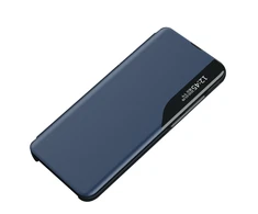 Hurtel Eco Leather View dėklas skirtas Samsung Galaxy A73, mėlynas