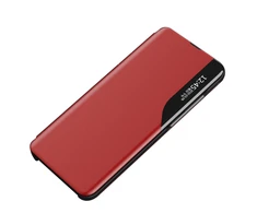 Hurtel Eco Leather View dėklas skirtas Samsung Galaxy A73, raudonas