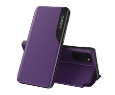 Hurtel Eco Leather View dėklas skirtas Samsung Galaxy A72 4G, violetinis