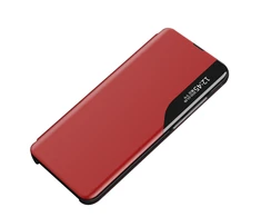 Hurtel Eco Leather View dėklas skirtas Xiaomi Redmi Note 11 Pro+ 5G (China) / 11 Pro 5G (China) / Mi11i HyperCharge / Poco X4 NFC 5G, raudonas