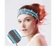 Hurtel Elastinio audinio galvos juostelė bėgimui fitness oranžinis