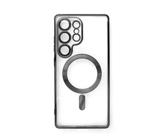 Hurtel Electroplated dėklas su MagSafe galvanized skirtas iPhone 16e – juodas