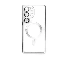 Hurtel Electroplated dėklas su MagSafe galvanized skirtas iPhone 16e – sidabrinis