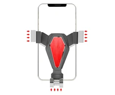 Hurtel Gravity automobilinis telefono laikiklis, sidabrinis (YC07)