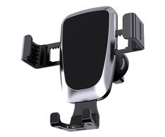 Hurtel Automobilinis telefono laikiklis oro grotelėms juodos spalvos (YC08)