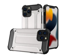 Hurtel Hibrid dėklas skirtas iPhone 13 Pro, sidabrinis