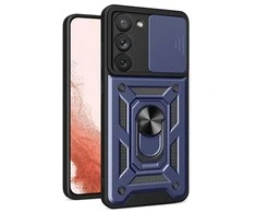 Hurtel Hybrid Armor Camshield dėklas skirtas Samsung Galaxy S23+, mėlynas