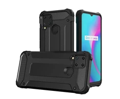 Hybrid Armor case Realme 10 5G / Realme 9i 5G armored hybrid case dėklas telefonui juodos spalvos
