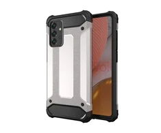 Hurtel Hybrid Armor Samsung Galaxy A36 – dėklas telefonui sidabro spalvos