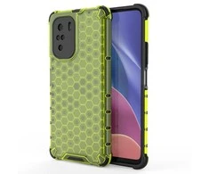 Hurtel Honeycomb dėklas skirtas Xiaomi Redmi K40 Pro+ / K40 Pro / K40 / Poco F3, žalias