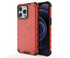 Hurtel Honeycomb dėklas skirtas iPhone 13 Pro, raudonas