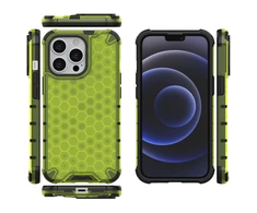 Hurtel Honeycomb dėklas skirtas iPhone 13 Pro, žalias
