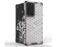 Hurtel Honeycomb dėklas skirtas Samsung Galaxy S22 Ultra, mėlynas
