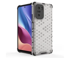 Hurtel Honeycomb dėklas skirtas Xiaomi Redmi K40 Pro+ / K40 Pro / K40 / Poco F3, skaidrus