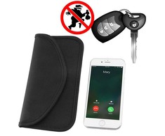 Hurtel Anti-theft dėklas skirtas Car Keys Phone Radio Blocking Faraday Box Faraday Cage 20cm x 11cm juodos spalvos