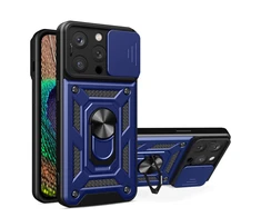 Hurtel Hybrid Armor Camshield dėklas skirtas iPhone 14 Pro Max, mėlynas