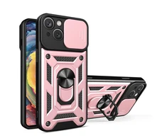 Hurtel Hybrid Armor Camshield dėklas skirtas iPhone 14 Plus, rožinis
