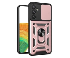 Hurtel Hybrid Armor Camshield dėklas skirtas Samsung Galaxy A14, rožinis