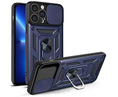 Hurtel Hybrid Armor Camshield dėklas skirtas iPhone 13 Pro Max, mėlynas