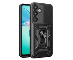 Hurtel Hybrid Armor Camshield Samsung Galaxy S25 Plus – dėklas telefonui juodos spalvos