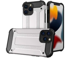 Hurtel Hibrid dėklas skirtas iPhone 13 Pro, sidabrinis