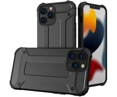 Hurtel Hybrid Armor dėklas skirtas iPhone 13 Pro, juodas