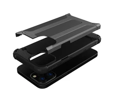 Hurtel Hybrid Armor dėklas skirtas iPhone 13 Pro Max, juodas