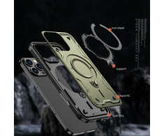 Hurtel Hybrid Armor Trendy MagSafe Apple iPhone 16 Pro Max – dėklas telefonui žalios spalvos