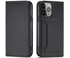 Hurtel Magnet atverčiamas dėklas skirtas iPhone 14 Pro, juodas