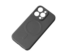 Hurtel Apple iPhone 14 Pro Max silikoninis Magnetic Magsafe - dėklas telefonui juodos spalvos