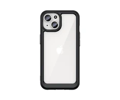 Hurtel Apple iPhone 15 Outer Space Reinforced Flexible Frame - dėklas telefonui juodos spalvos