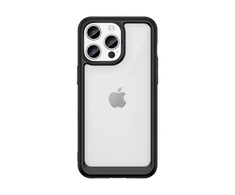 Hurtel Apple iPhone 15 Pro Max Outer Space Reinforced Flexible Frame – dėklas telefonui juodos spalvos