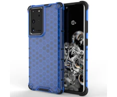 Hurtel Honeycomb dėklas skirtas Samsung Galaxy S22 Ultra, mėlynas