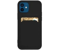 Hurtel Card silikoninis dėklas skirtas Samsung Galaxy A73, juodas