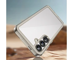 Hurtel Outer Space Samsung Galaxy A36 Cover with Flexible Frame – Semi-dėklas telefonui skaidrus, dėklas telefonui juodos spalvos