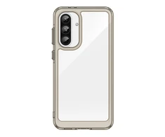 Hurtel Outer Space Samsung Galaxy A36 Cover with Flexible Frame – Semi-dėklas telefonui skaidrus, dėklas telefonui juodos spalvos