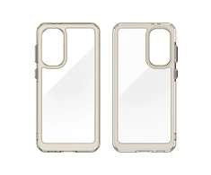 Hurtel Outer Space Samsung Galaxy A36 Cover with Flexible Frame – Semi-dėklas telefonui skaidrus, dėklas telefonui juodos spalvos