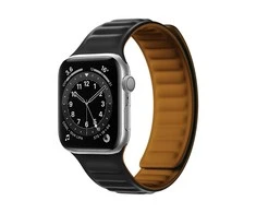 Dėklas Hurtel Magnetic apyrankė laikrodžiui Apple Watch 7/8/9 41mm Magnetic Wristband Bracelet Bracelet juodos spalvos