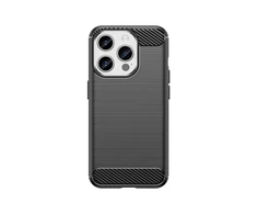 Hurtel Flexible carbon pattern case Apple iPhone 15 Pro Carbon dėklas – dėklas telefonui juodos spalvos