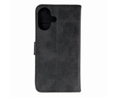 Hurtel Leather Book Apple iPhone 16 – dėklas telefonui juodos spalvos
