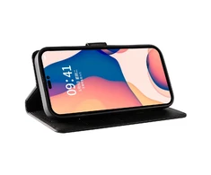Hurtel Leather Book Apple iPhone 16 Pro – dėklas telefonui juodos spalvos