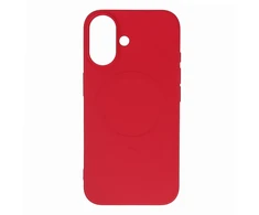 Hurtel Liquid Silikoninis dėklas su MagSafe skirtas Samsung Galaxy S25 Edge – Raudona