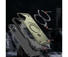 Hurtel Hybrid Armor Trendy MagSafe Apple iPhone 16 – dėklas telefonui žalios spalvos
