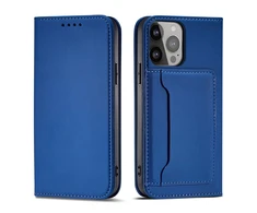 Hurtel Magnet Card dėklas skirtas Samsung Galaxy S23+, mėlynas