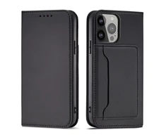 Hurtel Magnet Card dėklas skirtas Samsung Galaxy S23, juodas