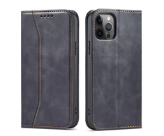 Hurtel Magnet Fancy dėklas, skirtas iPhone 12 Pro Max, juodas