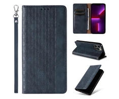 Hurtel Magnet Strap dėklas su dirželiu skirtas iPhone 12 Pro, mėlynas