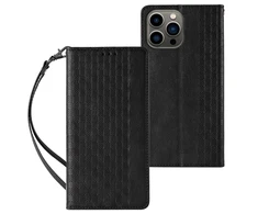 Hurtel Magnet Strap dėklas su dirželiu skirtas iPhone 14 Pro Max, juodas
